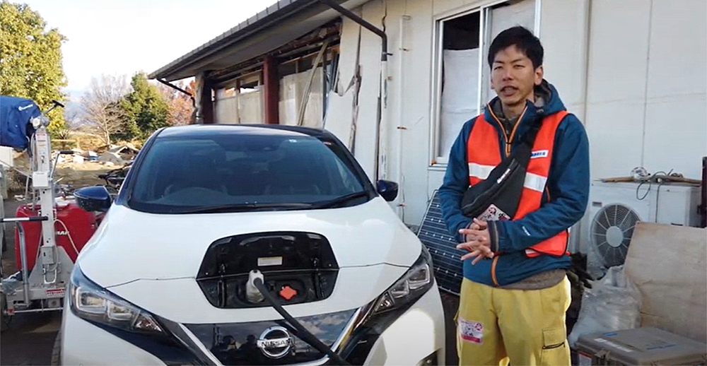 Nissan is using electric cars to power disaster recovery