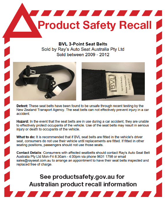 product recall australia