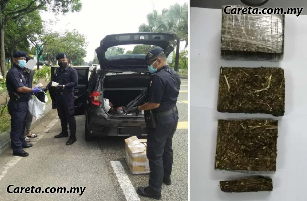 Pasangan ditahan, jumpa ganja dalam kereta | Careta